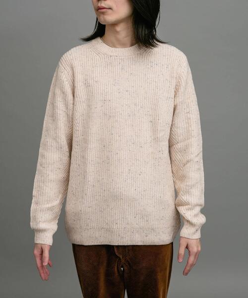 URBAN RESEARCH Sonny Label（アーバンリサーチサニーレーベル）の「ウォッシャブルウール混ニットプルオーバー（ニット/セーター・メンズ・アイボリー/ブラック/グレー/オレンジ/グリーン・MEDIUM/LARGE/X-LARGE）」の10枚目の写真