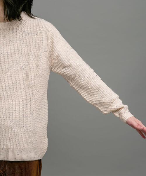 URBAN RESEARCH Sonny Label（アーバンリサーチサニーレーベル）の「ウォッシャブルウール混ニットプルオーバー（ニット/セーター・メンズ・アイボリー/ブラック/グレー/オレンジ/グリーン・MEDIUM/LARGE/X-LARGE）」の12枚目の写真