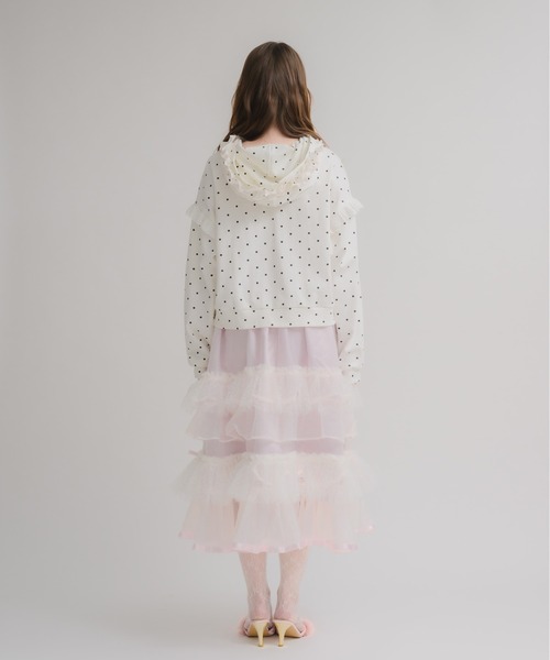Lolime by mellfy memory(ロリミー バイ メルフィーメモリー)の「fluffy lace スカート(スカート・レディース・ホワイト/ピンク・M/LL)」の17枚目の写真