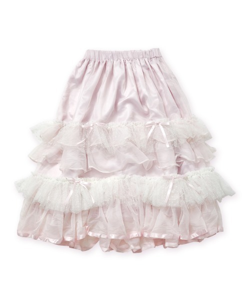 Lolime by mellfy memory(ロリミー バイ メルフィーメモリー)の「fluffy lace スカート(スカート・レディース・ホワイト/ピンク・M/LL)」の19枚目の写真
