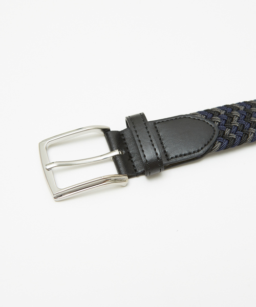 ABAHOUSE GRAY（アバハウスグレイ）の「【ストレッチ】ゴムメッシュ ベルト（ベルト・メンズ・ブルー/ホワイト/ベージュ/ネイビー/ブラック/グレー・フリー）」の8枚目の写真