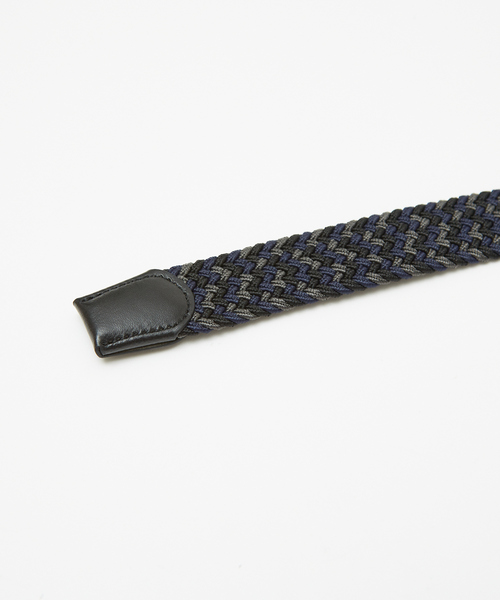 ABAHOUSE GRAY（アバハウスグレイ）の「【ストレッチ】ゴムメッシュ ベルト（ベルト・メンズ・ブルー/ホワイト/ベージュ/ネイビー/ブラック/グレー・フリー）」の9枚目の写真