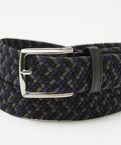 ABAHOUSE GRAY（アバハウスグレイ）の「【ストレッチ】ゴムメッシュ ベルト（ベルト・メンズ・ブルー/ホワイト/ベージュ/ネイビー/ブラック/グレー・フリー）」の10枚目の写真