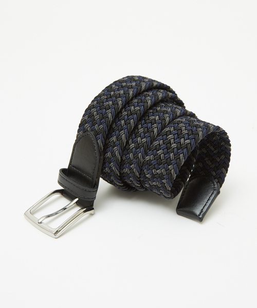 ABAHOUSE GRAY（アバハウスグレイ）の「【ストレッチ】ゴムメッシュ ベルト（ベルト・メンズ・ブルー/ホワイト/ベージュ/ネイビー/ブラック/グレー・フリー）」の11枚目の写真