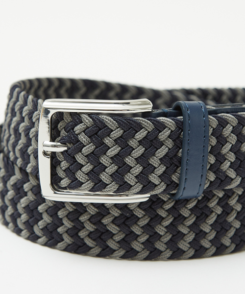 ABAHOUSE GRAY（アバハウスグレイ）の「【ストレッチ】ゴムメッシュ ベルト（ベルト・メンズ・ブルー/ホワイト/ベージュ/ネイビー/ブラック/グレー・フリー）」の14枚目の写真