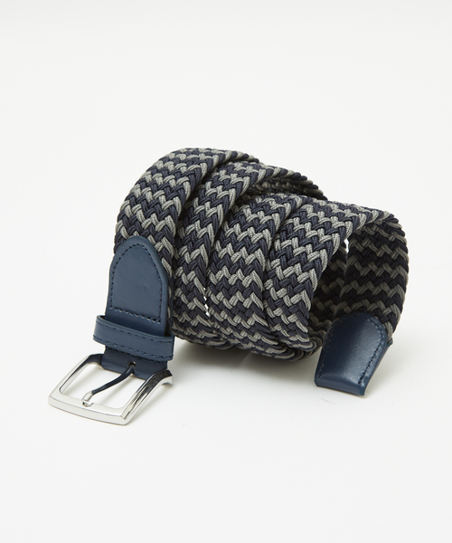 ABAHOUSE GRAY（アバハウスグレイ）の「【ストレッチ】ゴムメッシュ ベルト（ベルト・メンズ・ブルー/ホワイト/ベージュ/ネイビー/ブラック/グレー・フリー）」の15枚目の写真