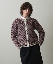 Steven Alan | ＜Steven Alan＞ウール ナイロン ミックス ジャカード カーディガン(カーディガン/ボレロ)