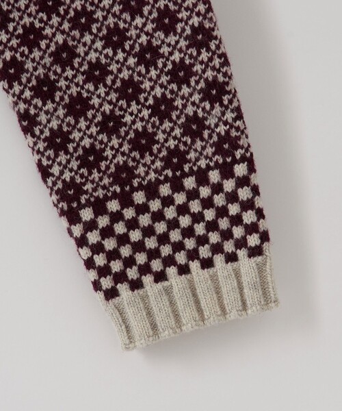 Steven Alan(スティーブンアラン)の「<Steven Alan>ウール ナイロン ミックス ジャカード カーディガン(カーディガン/ボレロ・レディース・ネイビー/ワインレッド・FREE)」の15枚目の写真