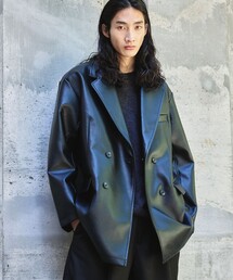 D'URBAN・コーデュロイ・ダブルブレスト・テーラードジャケット UNFIL アンフィル / turfan cotton-corduroy double-breasted