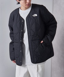 THE NORTH FACE キルティングジャケット 黒 花刺繍 ダウンXL 大きいサイズ メンズ THE NORTH FACE (ザ ノースフェイス) ロゴ