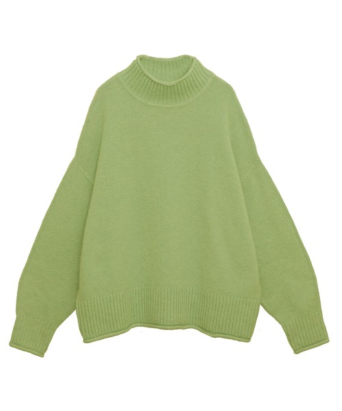 Social GIRL（ソーシャルガール）の「ハイネックロール ウォッシャブルニット プルオーバー（ニット/セーター・レディース・グリーン/ピンク/ブラック/ブルー/グレー・FREE）」の13枚目の写真
