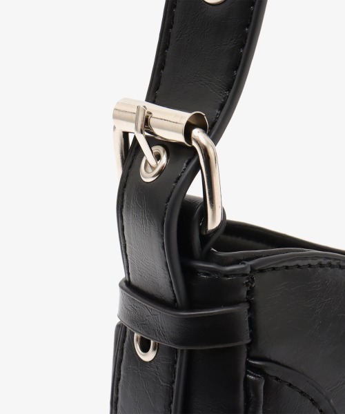 atmos pink（アトモスピンク）の「atmos pink Vegan Leather Belt Bag / アトモス ピンク ビーガン レザー ベルト バッグ（ショルダーバッグ・レディース・ブラック・FREE）」の7枚目の写真