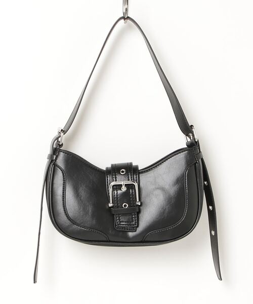 atmos pink（アトモスピンク）の「atmos pink Vegan Leather Belt Bag / アトモス ピンク ビーガン レザー ベルト バッグ（ショルダーバッグ・レディース・ブラック・FREE）」の2枚目の写真