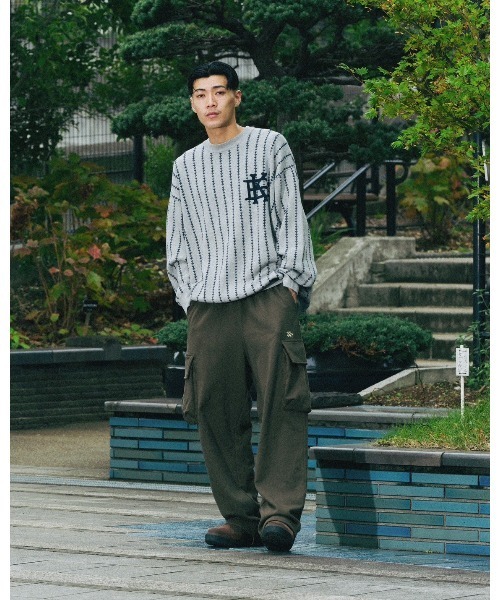 KEBOZ(ケボズ)の「SMALL EFG SWEAT CARGO PANTS(スウェットパンツ・メンズ・ブラウン/クリーム/グレー/オリーブ/ブラック・XL/L/M/2XL)」の5枚目の写真