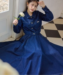 LANTINAM（ランティナム）の「デニムフレアスカート（スカート）」