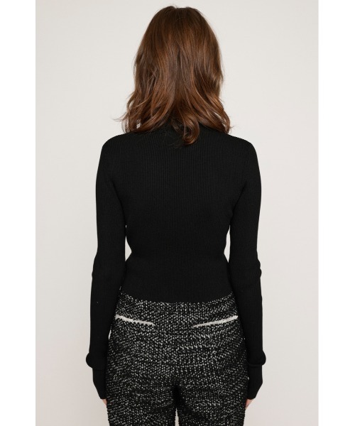 SLY(スライ)の「BASIC HG KNIT TOPS ベーシック ハイゲージ ニット トップス(ニット/セーター・レディース・ブルー/オフホワイト/ブラック/オレンジ/ダークグレー・FREE)」の15枚目の写真