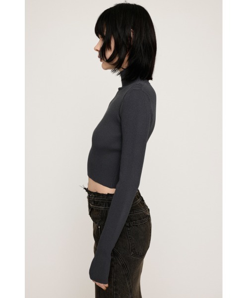 SLY(スライ)の「BASIC HG KNIT TOPS ベーシック ハイゲージ ニット トップス(ニット/セーター・レディース・ブルー/オフホワイト/ブラック/オレンジ/ダークグレー・FREE)」の19枚目の写真