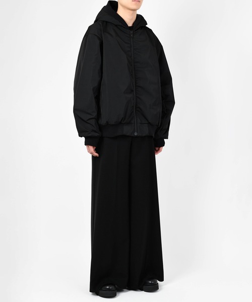 LAD MUSICIAN（ラッドミュージシャン）の「HOODED MA-1（MA-1・メンズ・ブラック/ダークネイビー・42/44/46）」の6枚目の写真