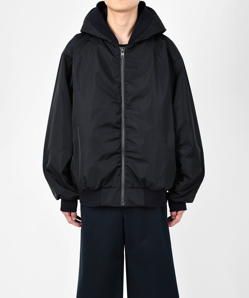 LAD MUSICIAN（ラッドミュージシャン）の「HOODED MA-1（MA-1・メンズ・ブラック/ダークネイビー・42/44/46）」の10枚目の写真