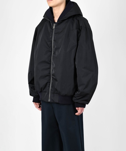 LAD MUSICIAN（ラッドミュージシャン）の「HOODED MA-1（MA-1・メンズ・ブラック/ダークネイビー・42/44/46）」の11枚目の写真