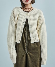 Fashion Letter | 前後2way クロップド丈 カーディガン(カーディガン/ボレロ)