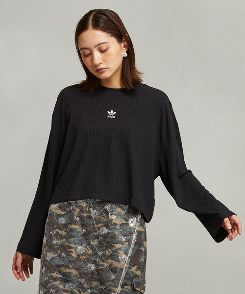 エッセンシャルズ ワイドリブ長袖Tシャツ / アディダスオリジナルス adidas Originals（Tシャツ/カットソー）｜adidas（アディダス）