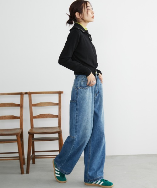 Auntie Rosa Holiday(アンティローザホリデー)の「ビッグポケットルーズデニムパンツ / サイズ展開あり(デニムパンツ・レディース・ブルー・SMALL/MEDIUM)」の12枚目の写真