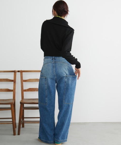 Auntie Rosa Holiday(アンティローザホリデー)の「ビッグポケットルーズデニムパンツ / サイズ展開あり(デニムパンツ・レディース・ブルー・SMALL/MEDIUM)」の13枚目の写真