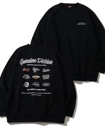 【GENUINE DICKIES/ジェニュインディッキーズ】 裏起毛 胸ロゴ 刺繍 クルーネック ビッグサイズ トレーナー