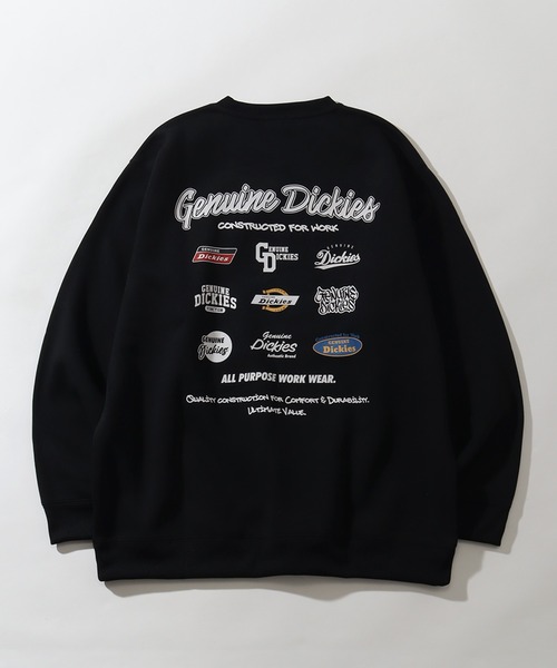 Dickies(ディッキーズ)の「【GENUINE DICKIES/ジェニュインディッキーズ】 裏起毛 胸ロゴ 刺繍 クルーネック ビッグサイズ トレーナー(スウェット・メンズ・アイボリー/ブラック・4L/3L)」の10枚目の写真