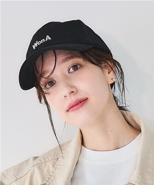 studio CLIP（スタディオクリップ）の「【抗菌防臭】ラッキーチャームロゴキャップ（キャップ・レディース・ベージュ/アイボリー/ブラック・FREE）」の2枚目の写真