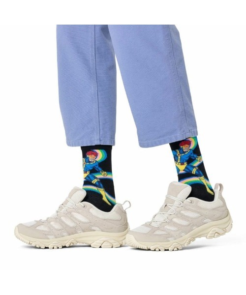 Happy Socks(ハッピーソックス)の「【66】【HAPPY SOCKS × Marvel】Limited X-MEN SOCKS(ソックス/靴下・メンズ・ブラック/ブラック系その他/ネイビー・SMALL/MEDIUM)」の5枚目の写真