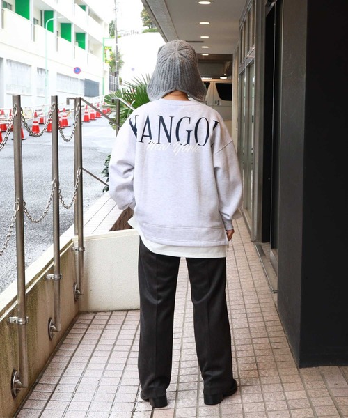 KANGOL（カンゴール）の「KANGOL(カンゴール)【レディース】フェイクレイヤードスウェット（スウェット・レディース・グレー/ブラック・M/L/XL）」の6枚目の写真