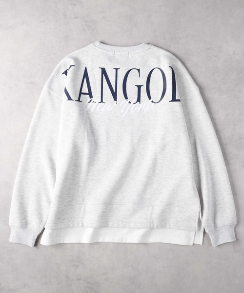 KANGOL（カンゴール）の「KANGOL(カンゴール)【レディース】フェイクレイヤードスウェット（スウェット・レディース・グレー/ブラック・M/L/XL）」の9枚目の写真