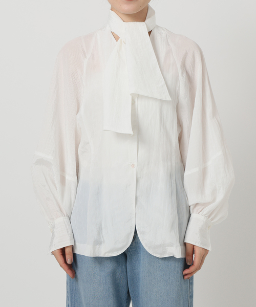 ブラウス シャツ ＆NAVY 2way ボウタイ ブラウス レディース セール】＆NAVY 2way ボウタイ ブラウス（シャツ/ブラウス