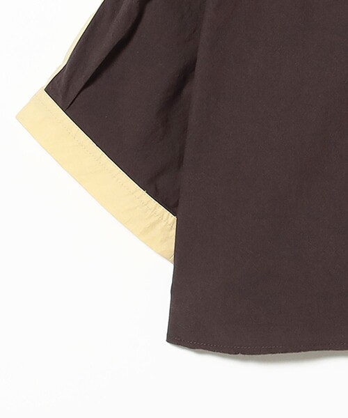 BEAMS BOY(ビームスボーイ)の「ショート ベースボール ショートスリーブ シャツ(シャツ/ブラウス・レディース・ホワイト系その他7/ダークブラウン・ONE SIZE)」の20枚目の写真