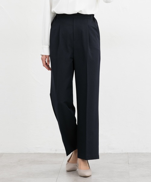 Honeys（ハニーズ）の「【ストレッチ・ウォッシャブル・イージーケア】美ージーストレート（股下６５ｃｍ）（スラックス・レディース・ブラック/ネイビー/ダークベージュ/ライトグレー/ライトグリーン・S/M/LL/L/3L）」の9枚目の写真