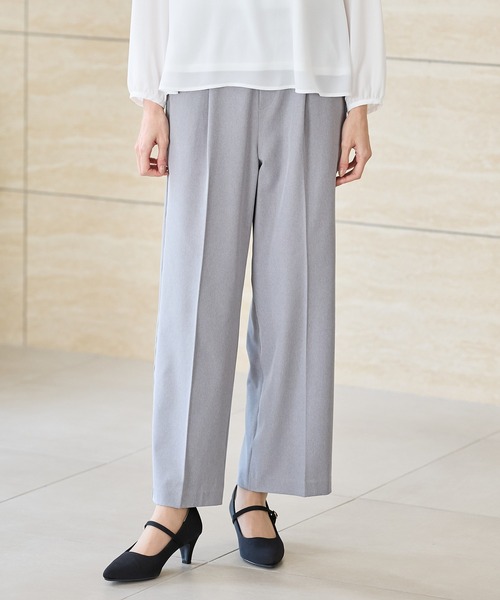 Honeys（ハニーズ）の「【ストレッチ・ウォッシャブル・イージーケア】美ージーストレート（股下６５ｃｍ）（スラックス・レディース・ブラック/ネイビー/ダークベージュ/ライトグレー/ライトグリーン・S/M/LL/L/3L）」の14枚目の写真