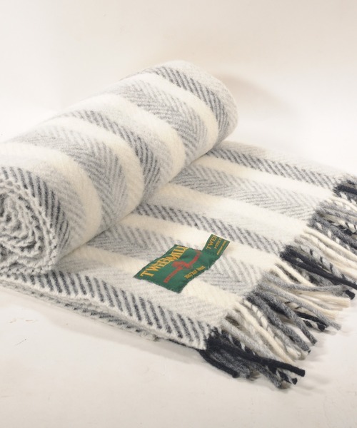 【TWEED MILL ツイードミル】ブランケットストール 大判ショール ひざ掛け（ストール/ショール）｜Pappa Duduu（パッパドゥドゥ）