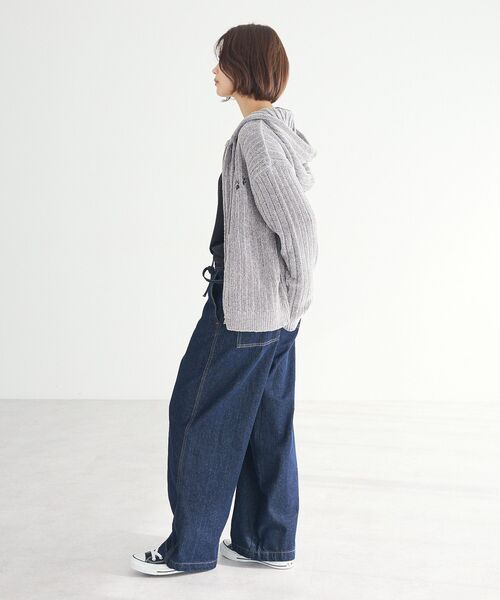 CRAFT STANDARD BOUTIQUE（クラフトスタンダードブティック）の「アニマル刺繍ニットZIPパーカー（パーカー・レディース・ベージュ/アイボリー/チャコールグレー・FREE）」の17枚目の写真