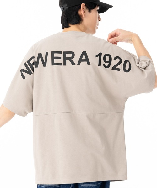 NEW ERA(ニューエラ)の「ニューエラ 半袖Tシャツ オーバーサイズ コットン(Tシャツ/カットソー・メンズ・ブラック/ホワイト/ベージュ・S/L/XL/M/XXL)」の3枚目の写真