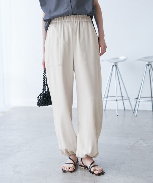 最終価格 【美品】 ROPE PICNIC ベージュ パンツスーツ 38 M ROPE PICNIC 38サイズ洗えるストレッチベージュパンツスーツ
