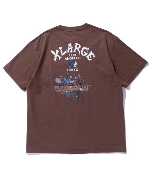 XLARGE（エクストララージ）の「HANG OUT S/S POCKET TEE（Tシャツ/カットソー・メンズ・ブラック/ブラウン/ホワイト・L/XL/S/M）」の5枚目の写真