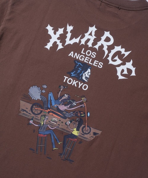 XLARGE（エクストララージ）の「HANG OUT S/S POCKET TEE（Tシャツ/カットソー・メンズ・ブラック/ブラウン/ホワイト・L/XL/S/M）」の10枚目の写真