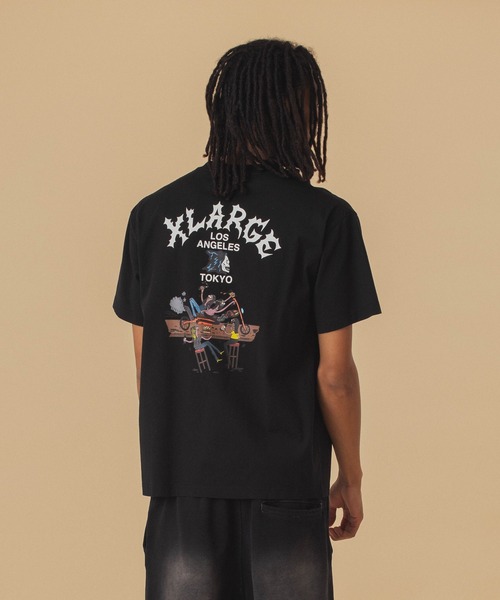 XLARGE（エクストララージ）の「HANG OUT S/S POCKET TEE（Tシャツ/カットソー・メンズ・ブラック/ブラウン/ホワイト・L/XL/S/M）」の22枚目の写真
