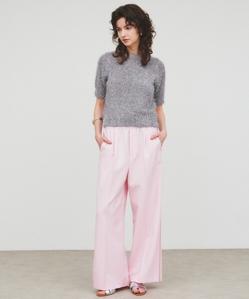 cloenc（クロエンス）の「【手洗い可】フェザーラメニットプルオーバー（ニット/セーター・レディース・ホワイト/グリーン系/グレー・02）」の22枚目の写真