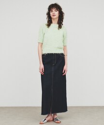 【手洗い可】フェザーラメニットプルオーバー