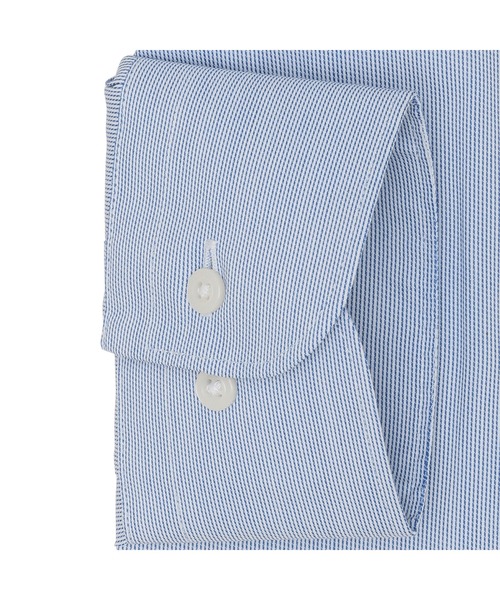 TOKYO SHIRTS（トウキョウシャツ）の「透け防止 形態安定ノーアイロン ワイド 長袖ビジネスワイシャツ（ビジネスシャツ・メンズ・ブルー・首回り39cm-裄丈80cm/首回り39cm-裄丈84cm/首回り41cm-裄丈82cm/首回り41cm-裄丈86cm/首回り43cm-裄丈86cm/首回り37cm-裄丈80cm/首回り37cm-裄丈84cm/首回り42cm-裄丈82cm/首回り42cm-裄丈86cm/首回り43cm-裄丈82cm）」の3枚目の写真