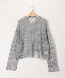 MICO COULIER | スパンコールメッシュプルオーバーニット(ニット/セーター)