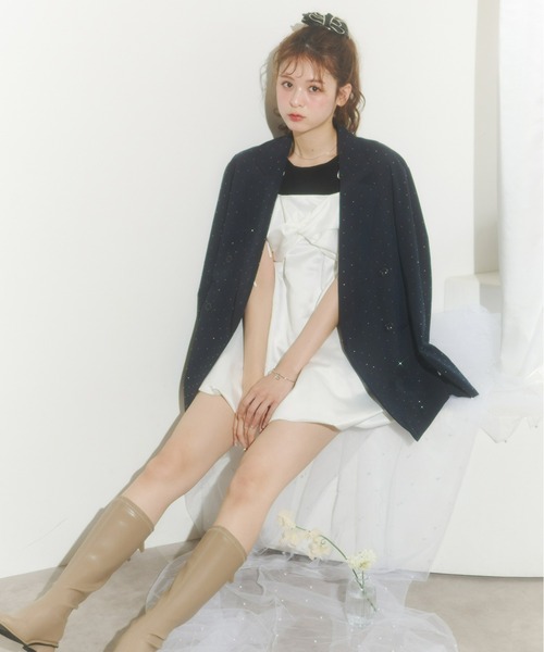 ロングセラーアイテム】ラインストーンジャケット（テーラード